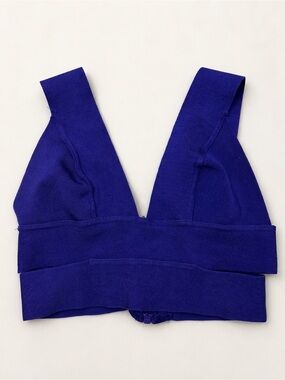 Aritzia TEN by Babaton Sculpt Knit Bralette Violet Size S Cropped Top